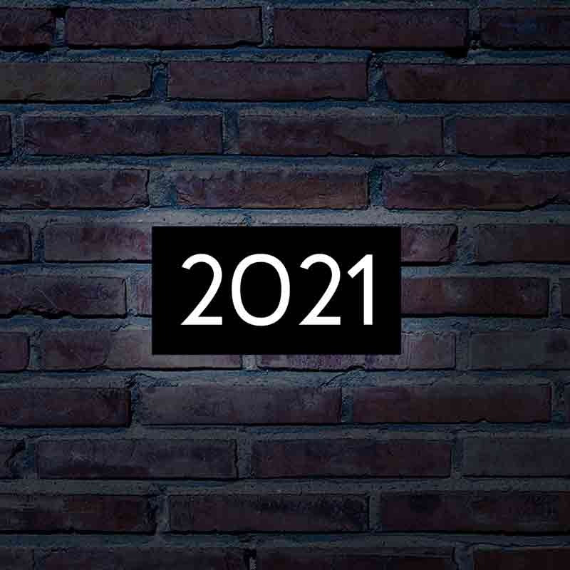 Metal Backlit Address Plaque – Custom LED House Address Sign