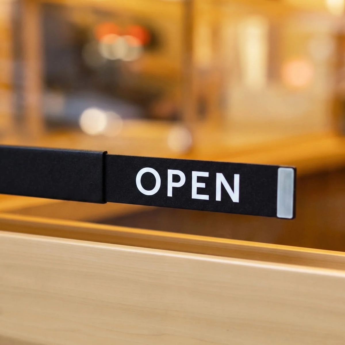 Open / Closed Slider Sign — Modern Wall & Window Shop Sign