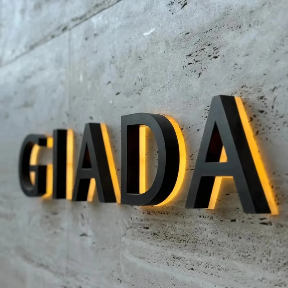 Backlit LED Channel Letters – Halo Lit 3D Storefront Sign