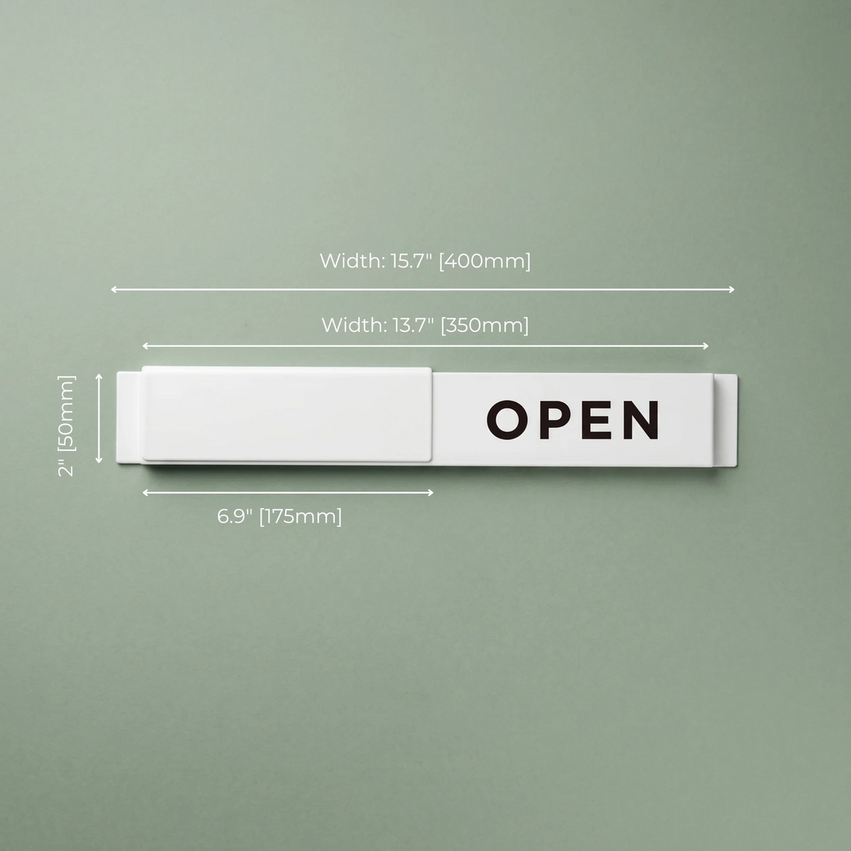 Open / Closed Slider Sign — Modern Wall & Window Shop Sign
