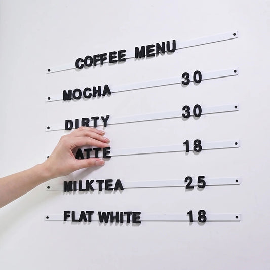 Magnetic Menu Board for Café and Restaurant Wall Display