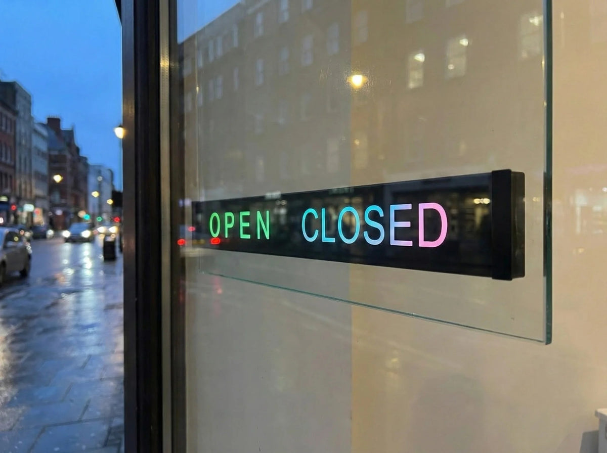 LED Open Closed Sign – RGB Business Sign with App Control