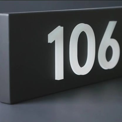 3D Acrylic Backlit House Numbers – Modern LED Address Numbers for Exterior