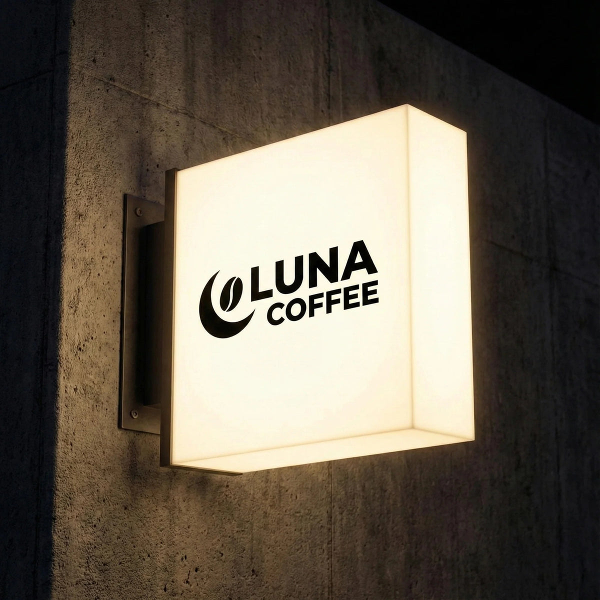 Rectangular LED Light Box Sign – Custom Acrylic Business Sign