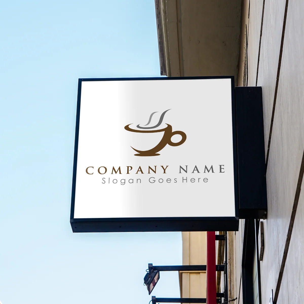 Square LED Light Box Sign – Custom Illuminated Storefront Sign