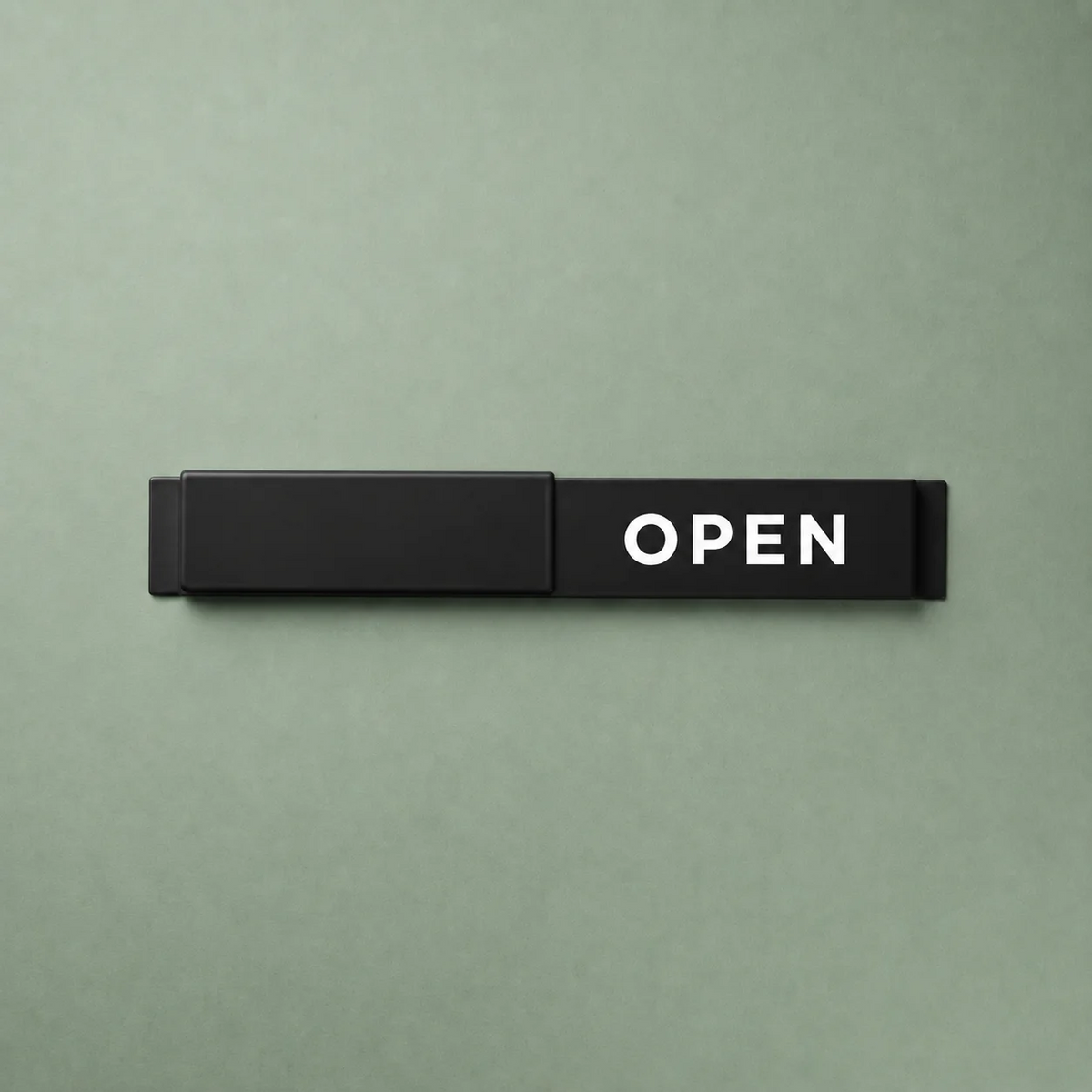 Open / Closed Slider Sign — Modern Wall & Window Shop Sign