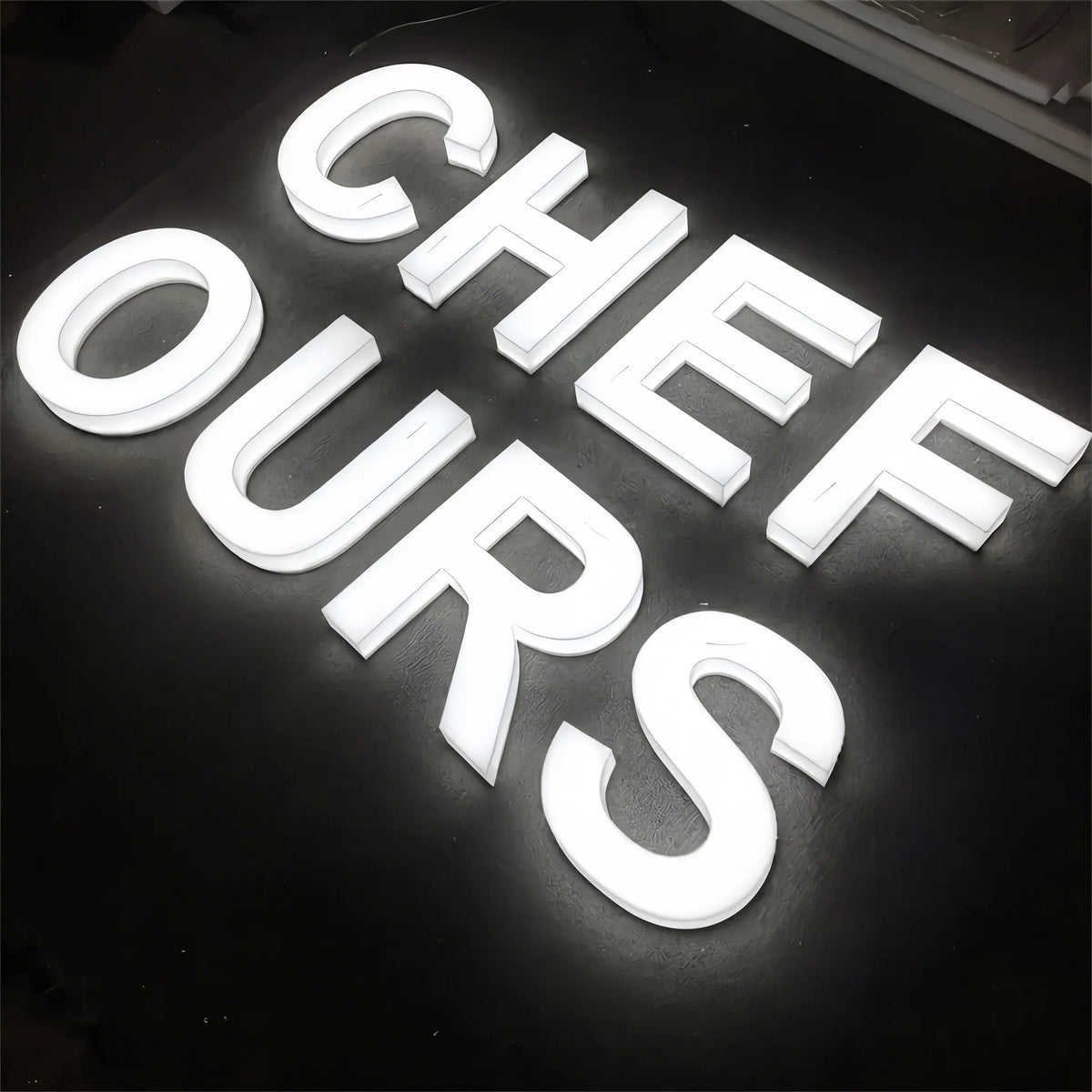 Full Lit 3D Acrylic Letter Sign – Custom LED Business Lettering