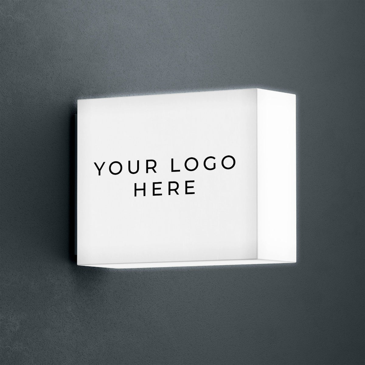 Cube LED Light Box Sign – Custom Acrylic Business Display