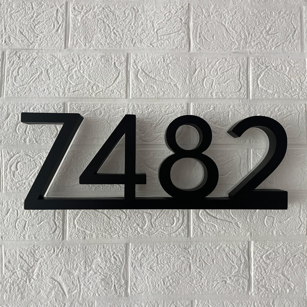 Backlit LED House Numbers with Underline – Modern Illuminated Address Numbers