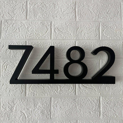 Backlit LED House Numbers with Underline – Modern Illuminated Address Numbers
