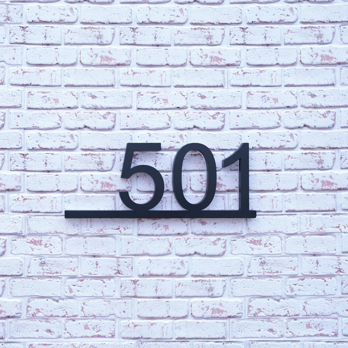 Backlit LED House Numbers with Underline – Modern Illuminated Address Numbers