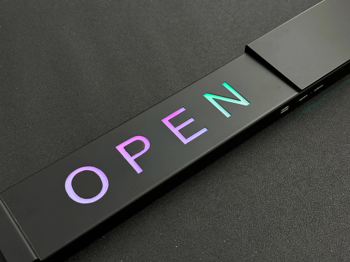 LED Open Closed Sign – RGB Business Sign with App Control