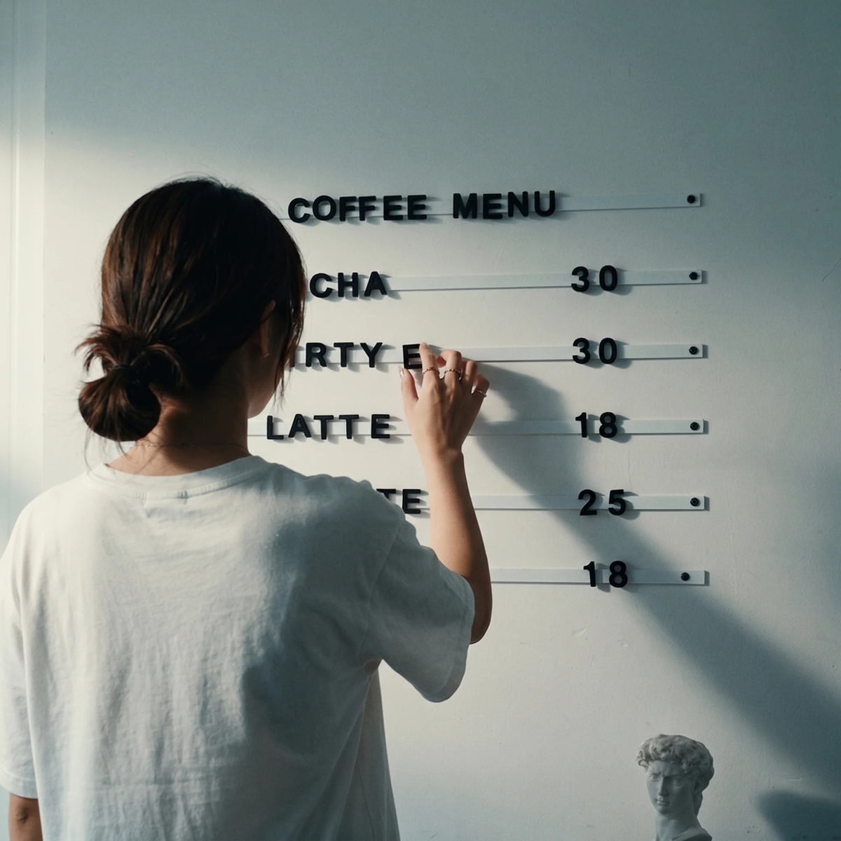 Magnetic Menu Board for Café and Restaurant Wall Display