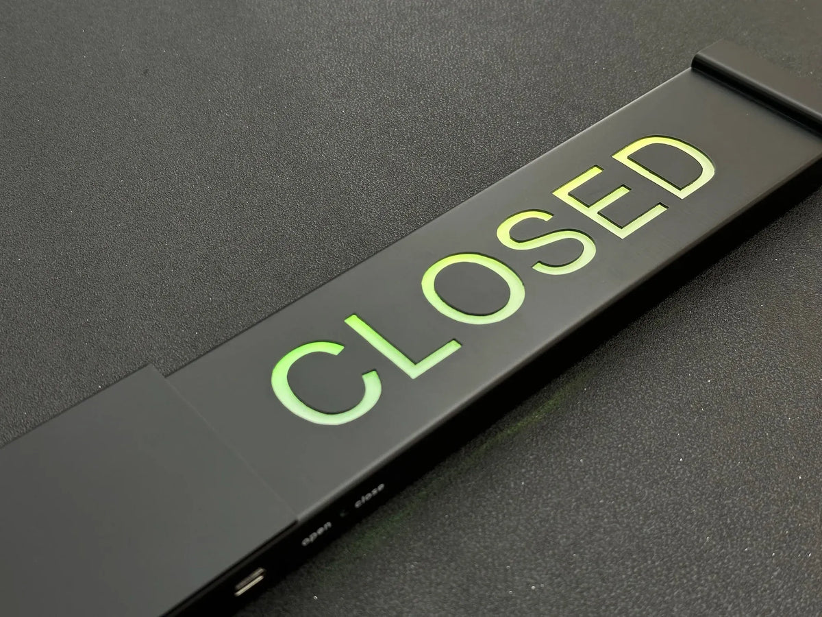 LED Open Closed Sign – RGB Business Sign with App Control