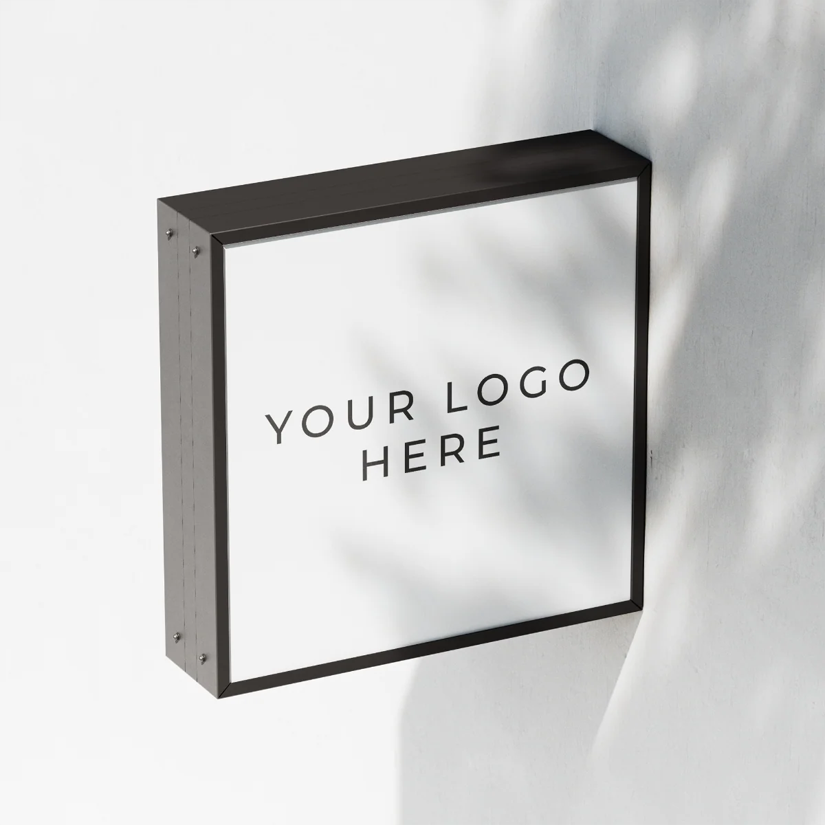 Square LED Light Box Sign – Custom Illuminated Storefront Sign