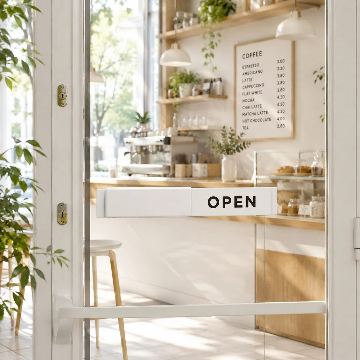 Open / Closed Slider Sign — Modern Wall & Window Shop Sign