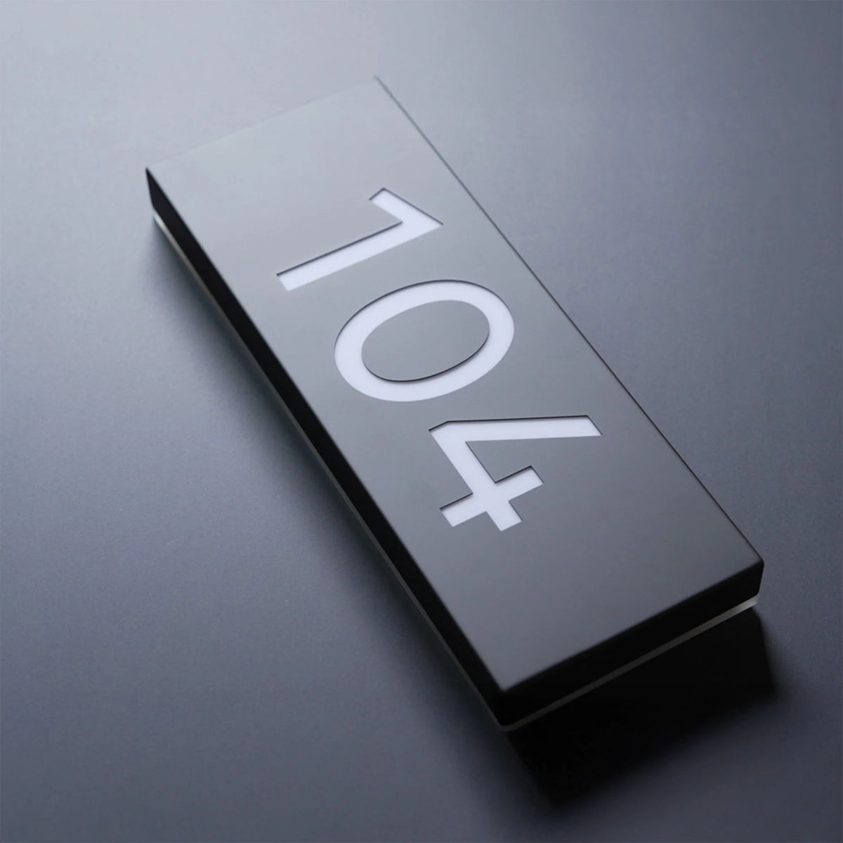 Metal Backlit Address Plaque – Custom LED House Address Sign