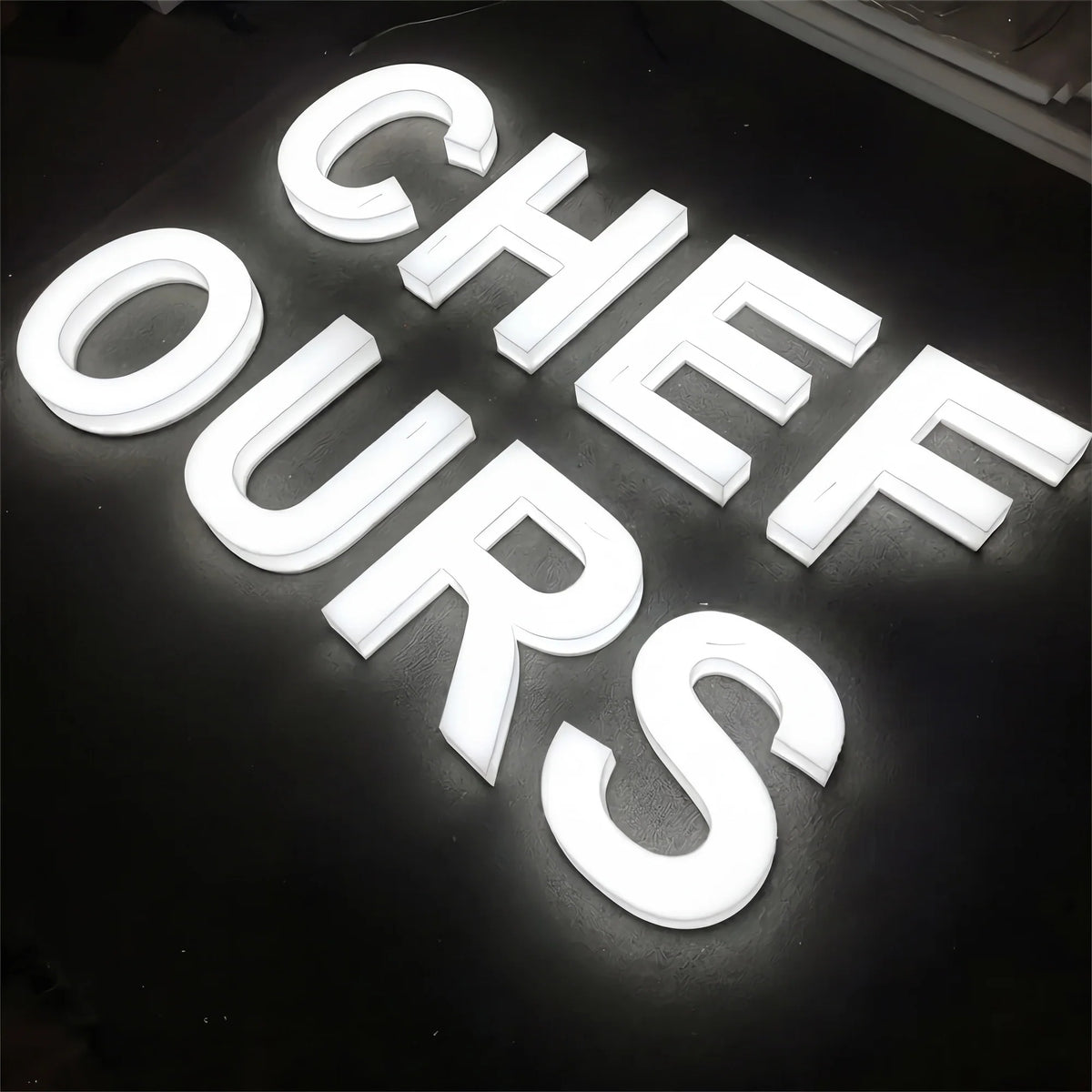 Full Lit 3D Acrylic Letter Sign – Custom LED Business Lettering
