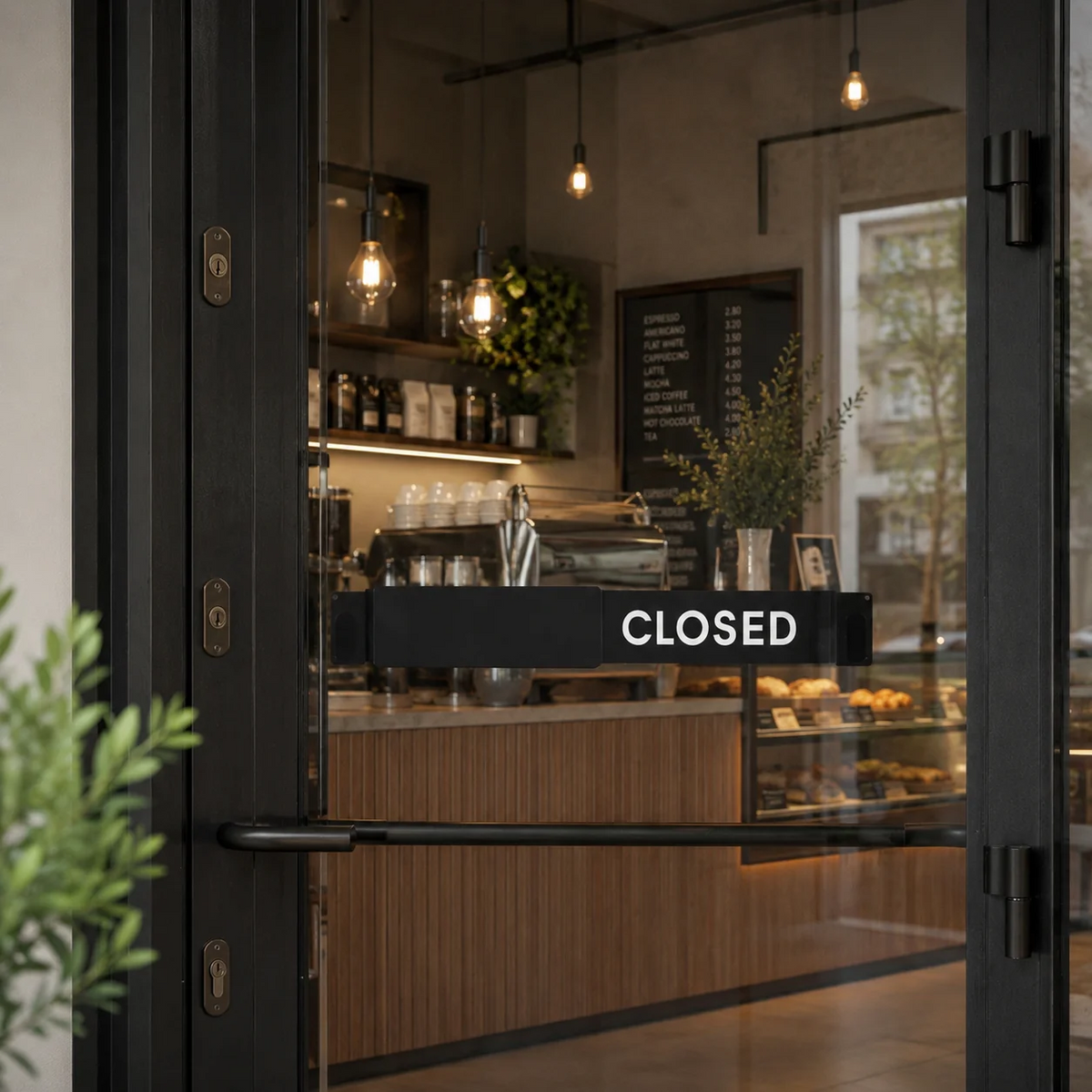 Open / Closed Slider Sign — Modern Wall & Window Shop Sign