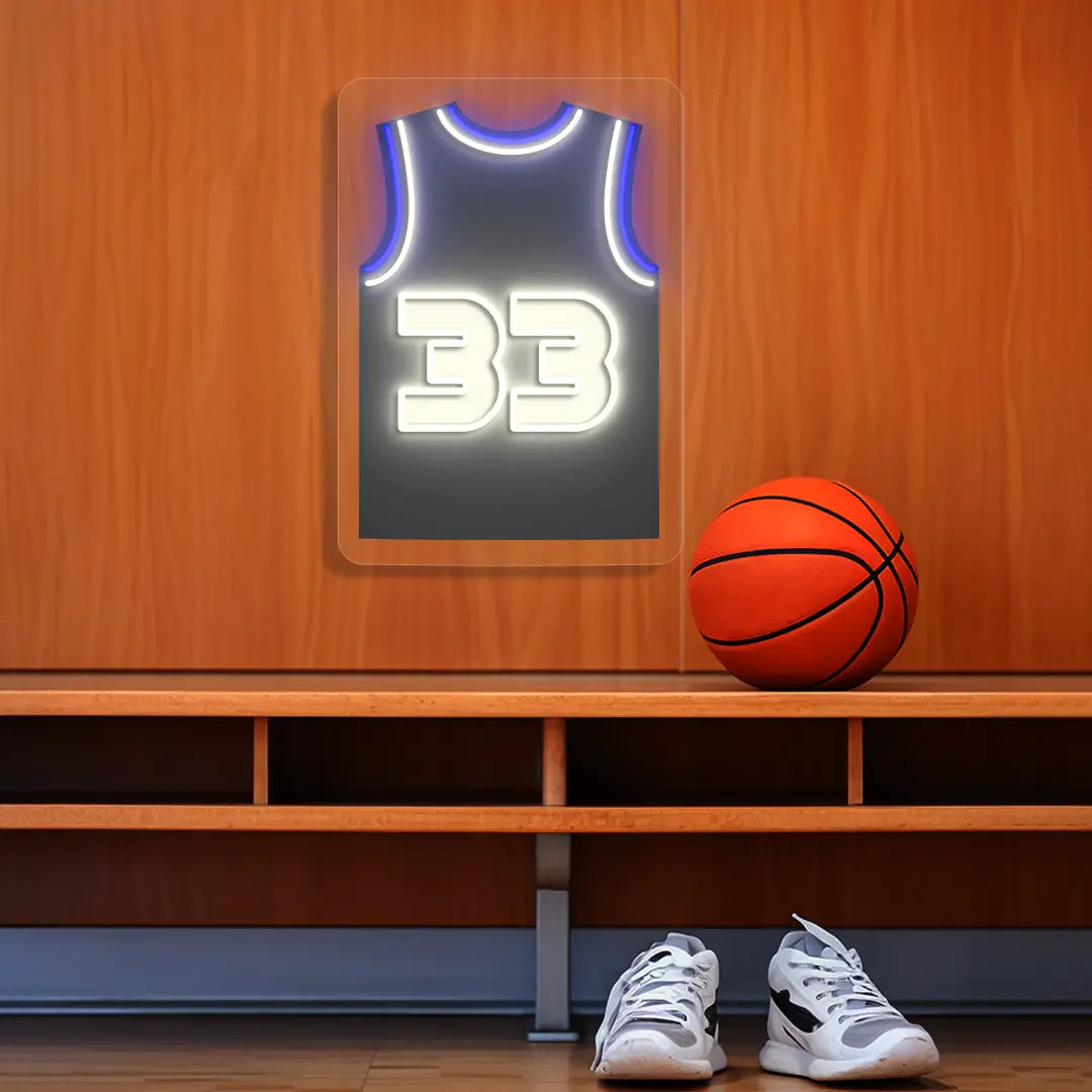MIL Jersey Basketball Neon Artwork Sign