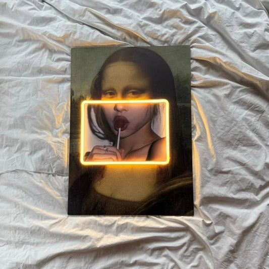 MONA LISA NEON POP ART