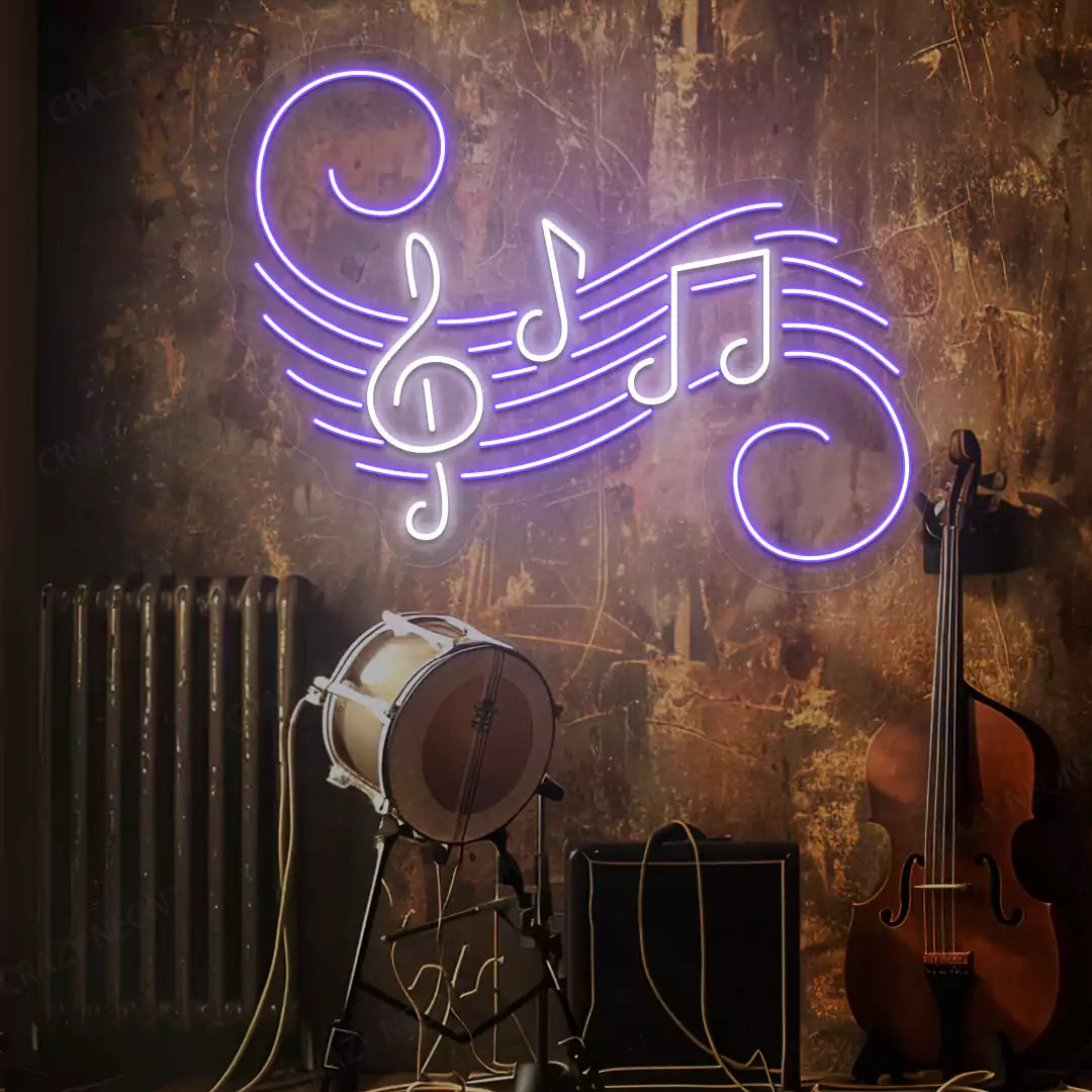 Treble Clef Neon Sign