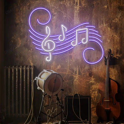 Treble Clef Neon Sign