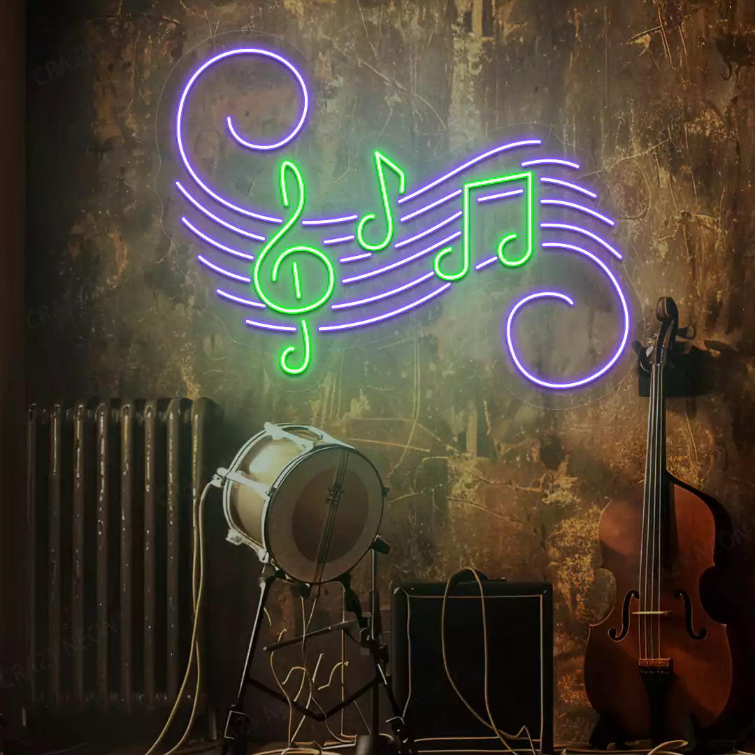 Treble Clef Neon Sign