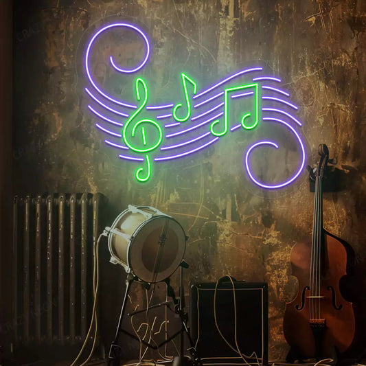 Treble Clef Neon Sign