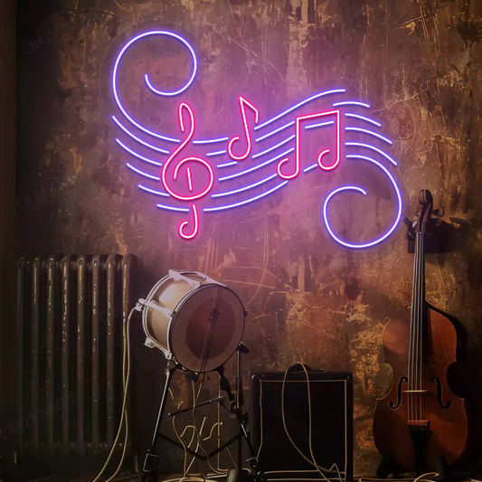 Treble Clef Neon Sign