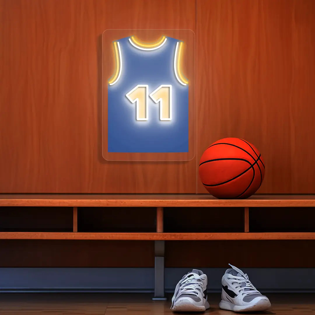 NYK Jersey Basketball Neon Artwork Sign