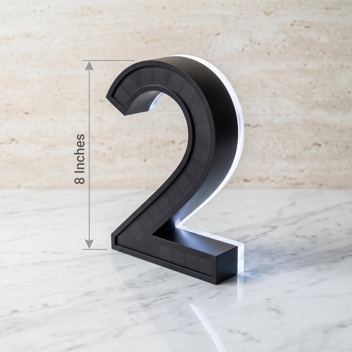 Solar House Number Light – Self-Charging, No Wiring