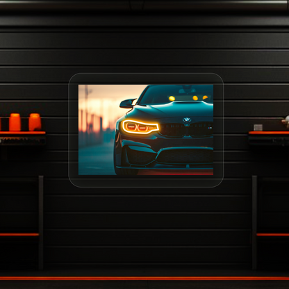 BMW F80 M3 Headlight Neon Artwork Sign