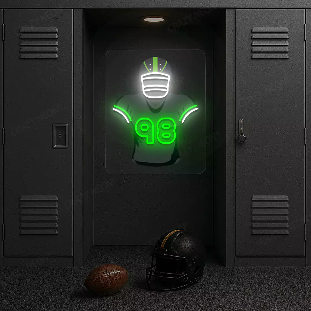 PHI Jersey Football Neon Artwork Sign