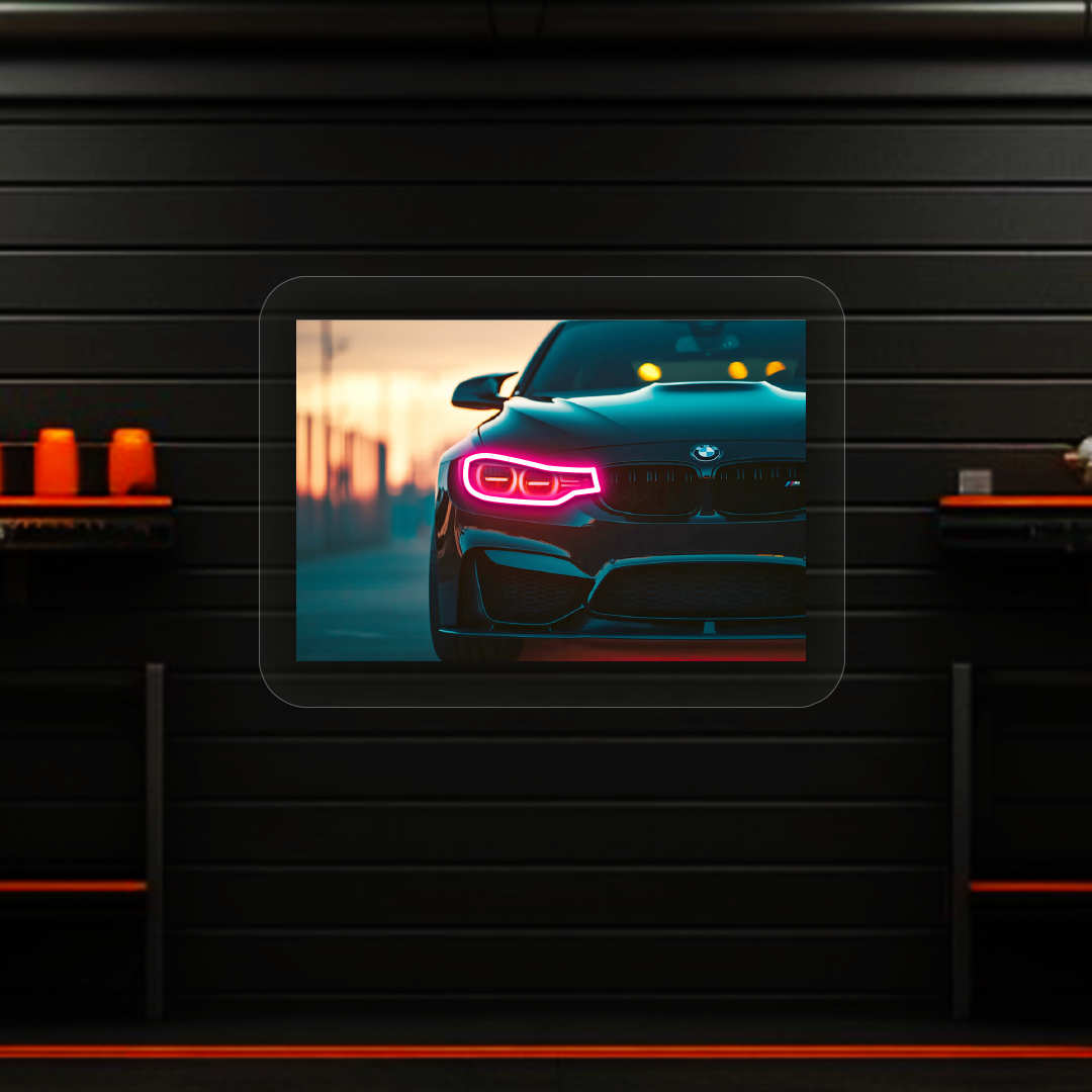 BMW F80 M3 Headlight Neon Artwork Sign