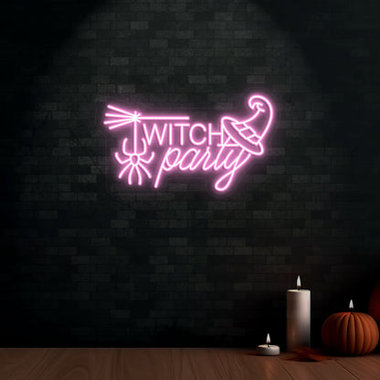 Witch Party Neon Sign