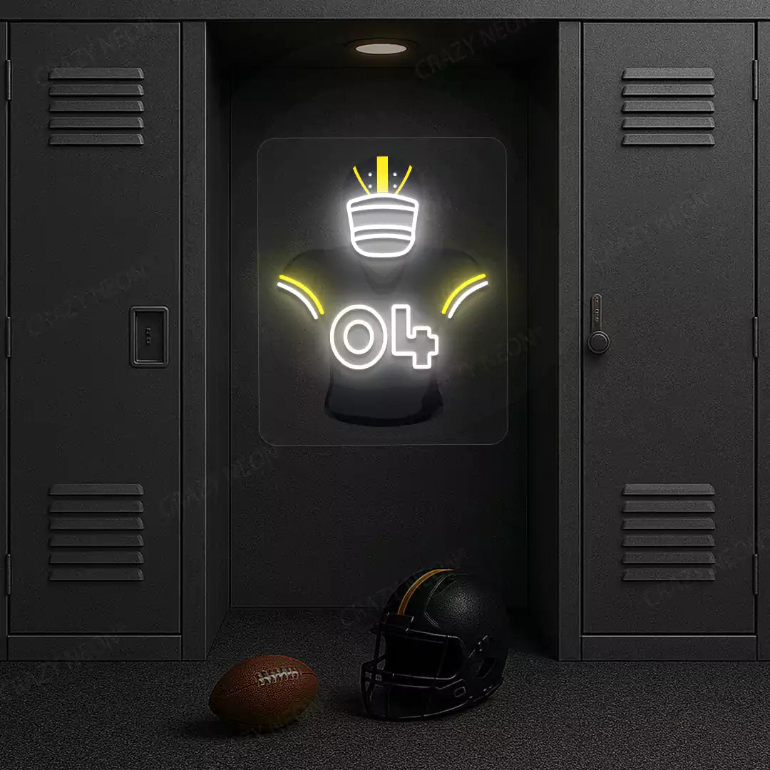 PIT Jersey Football Neon Artwork Sign