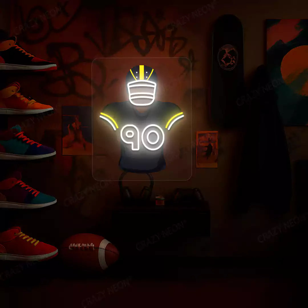 PIT Jersey Football Neon Artwork Sign