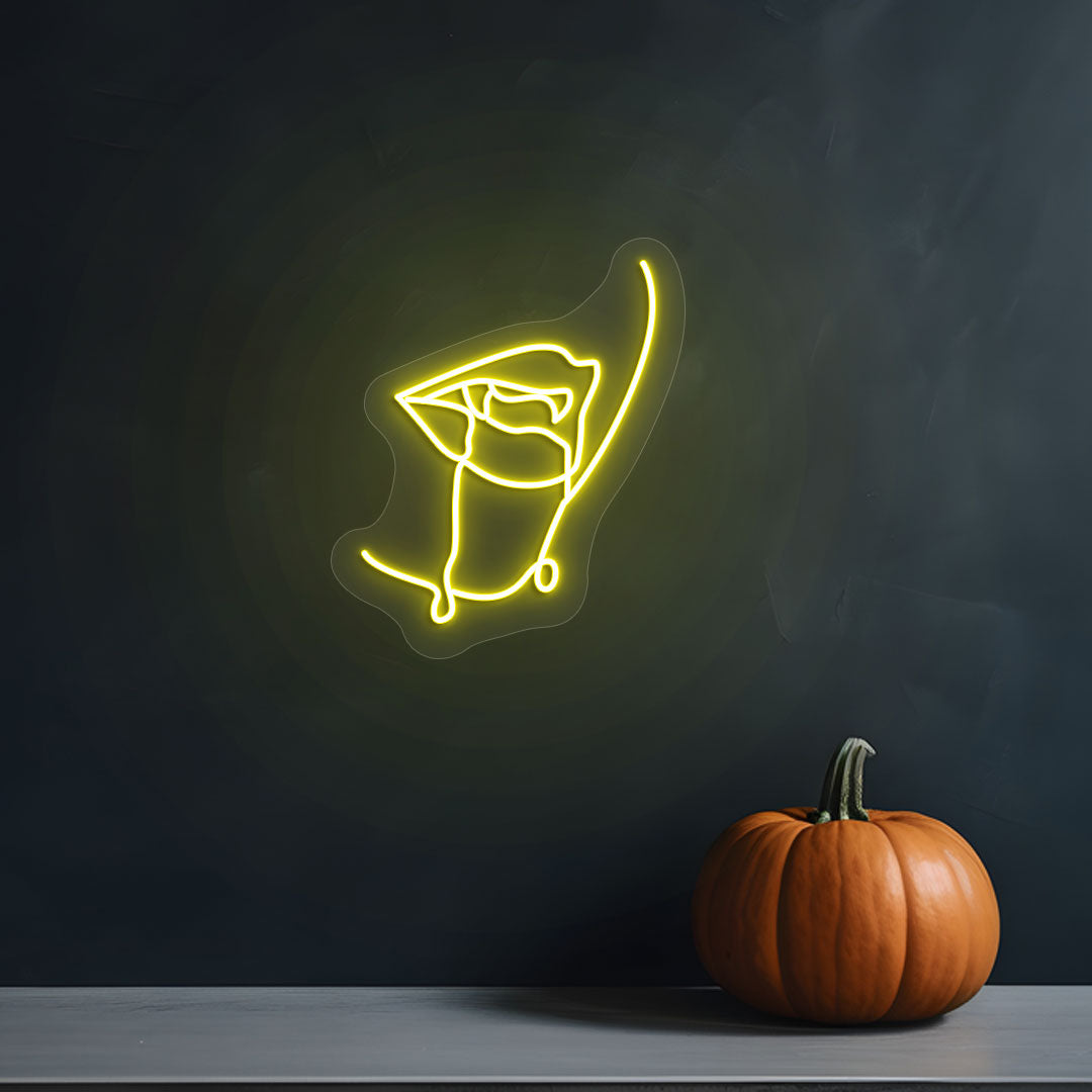 Dracula Mouth Neon Sign