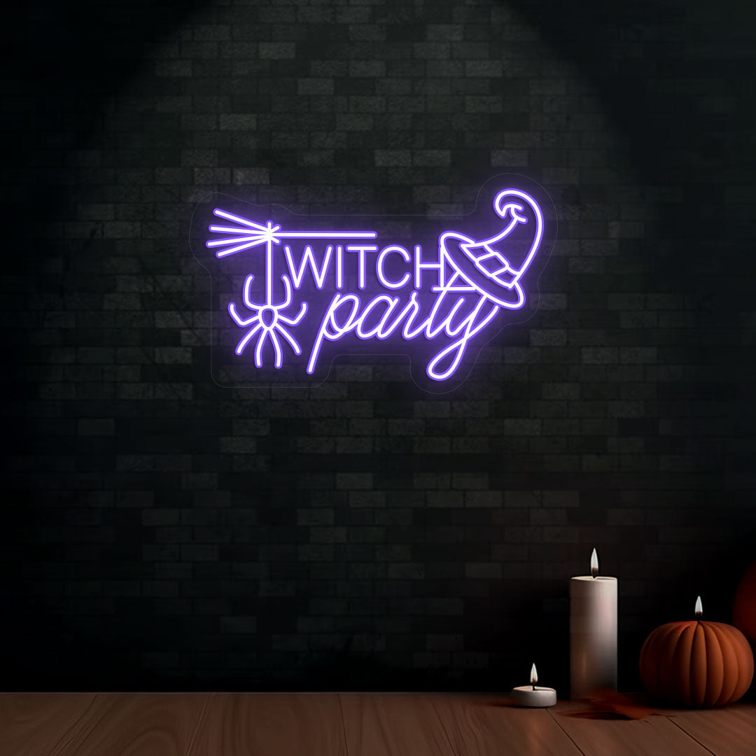 Witch Party Neon Sign
