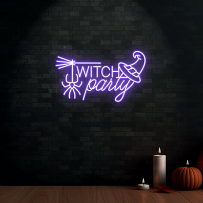 Witch Party Neon Sign