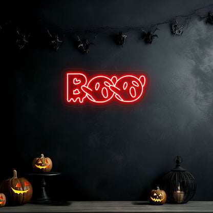 Boo With Ghouls Neon Sign