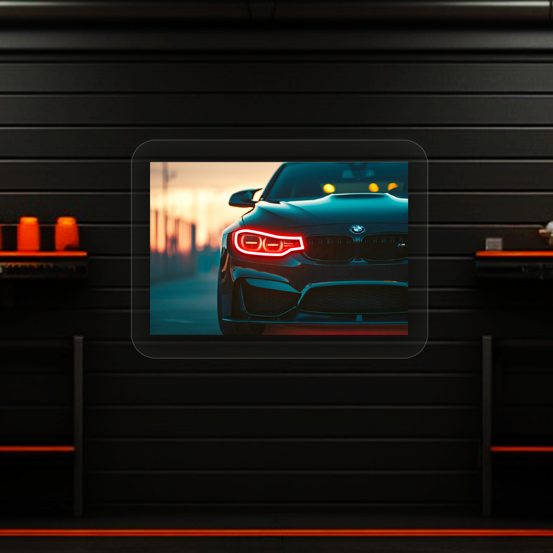 BMW F80 M3 Headlight Neon Artwork Sign