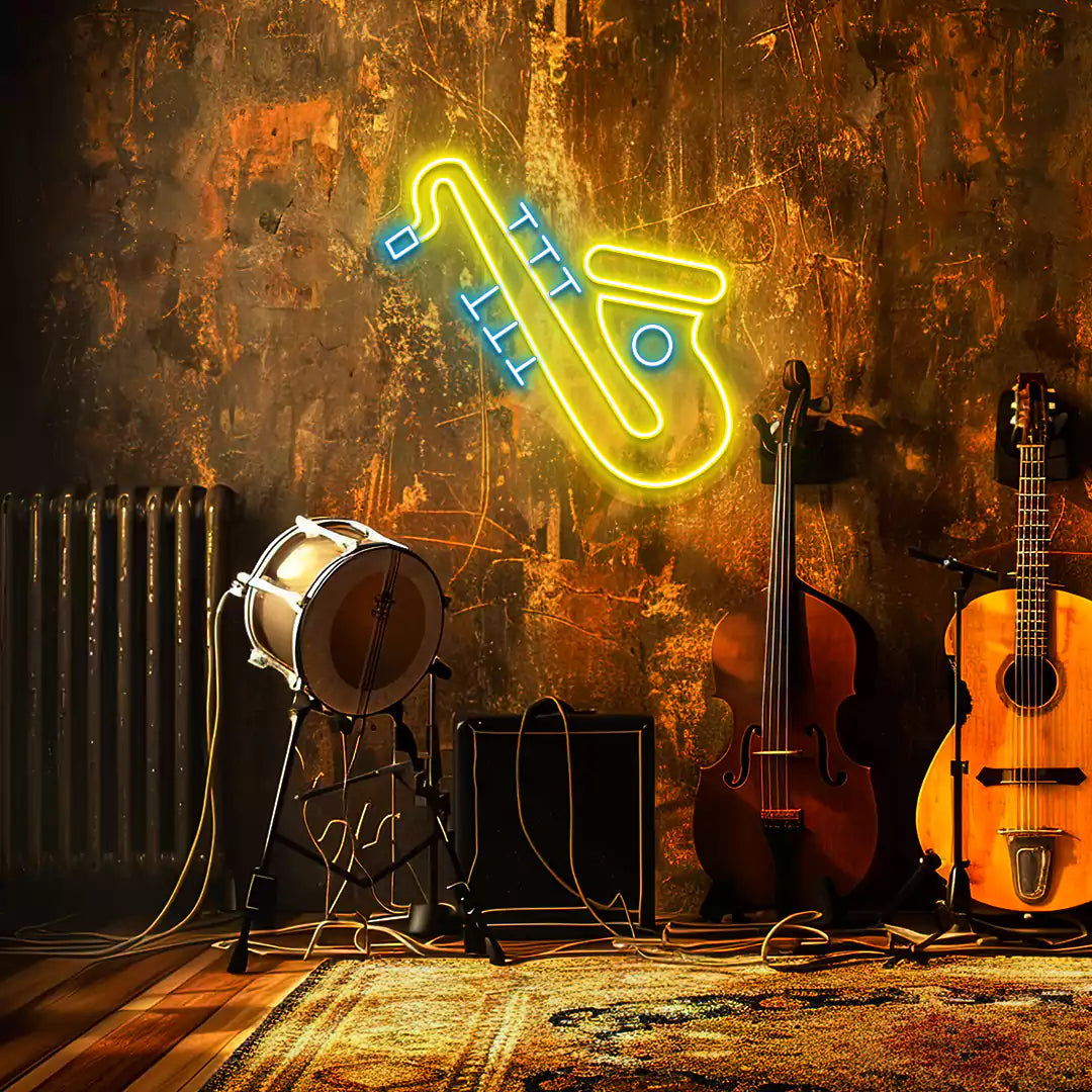 Jazz Saxophone Neon Sign