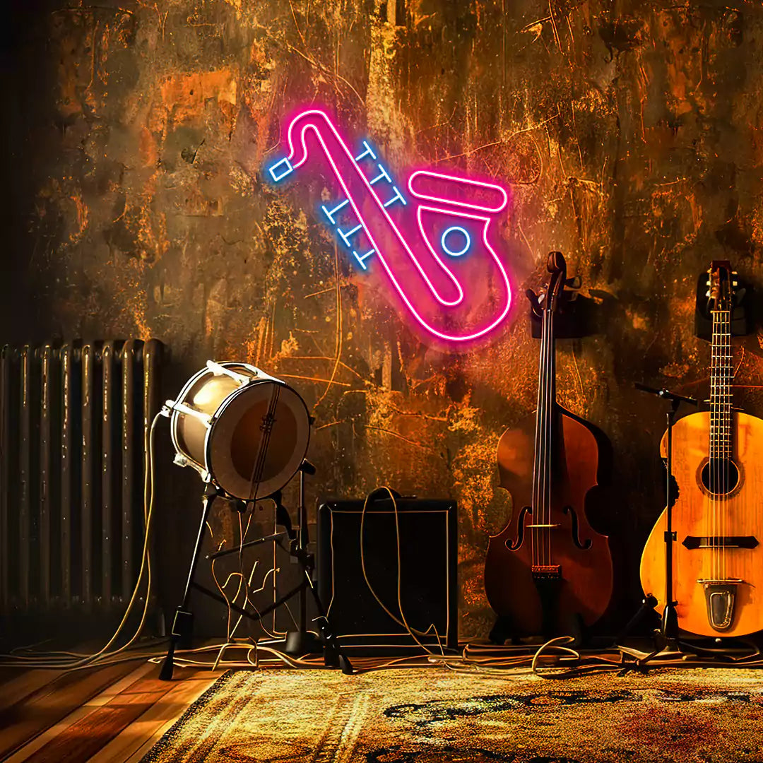 Jazz Saxophone Neon Sign