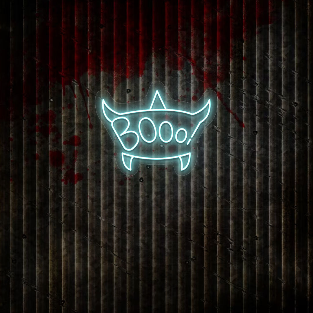 Scary Boo Text Neon Sign