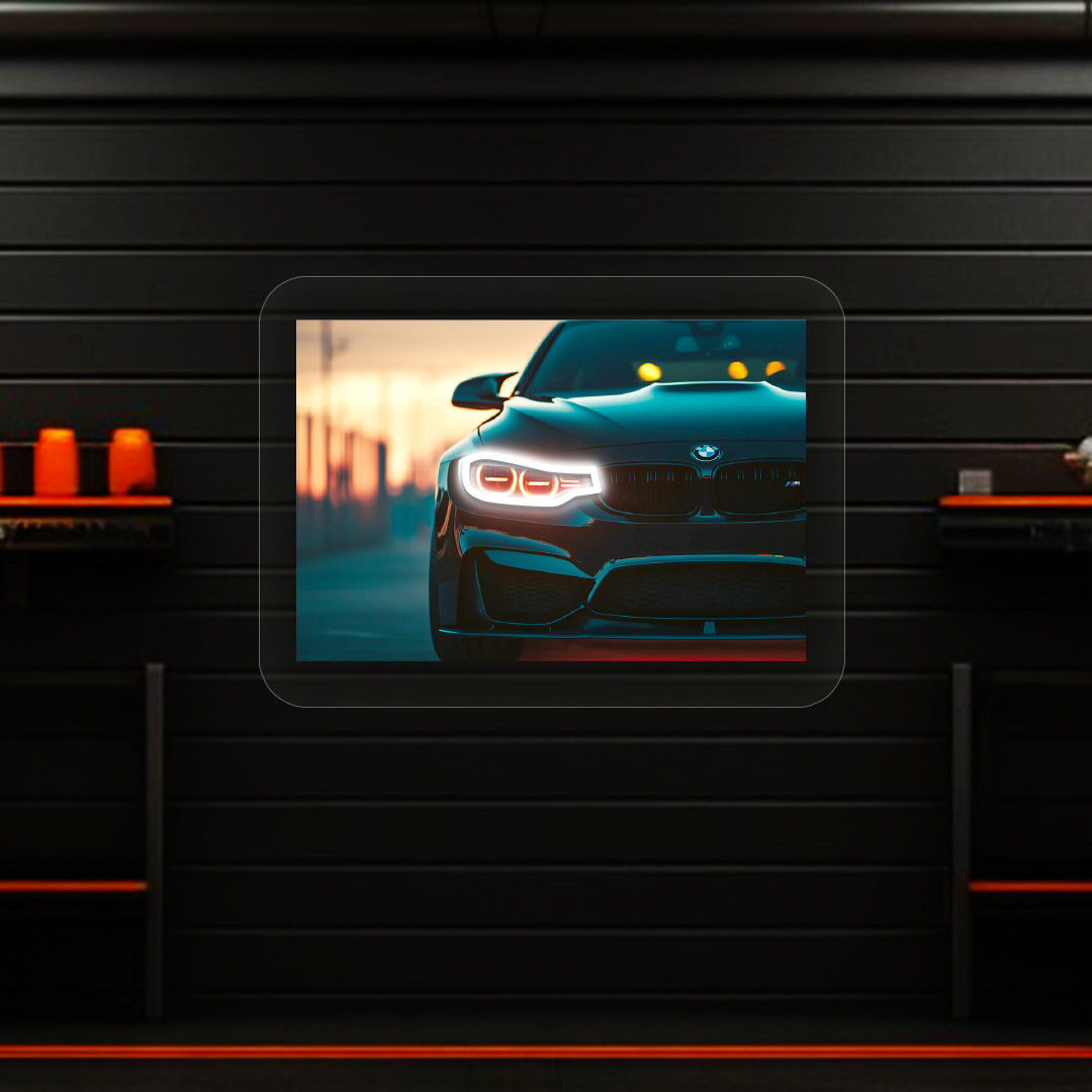 BMW F80 M3 Headlight Neon Artwork Sign