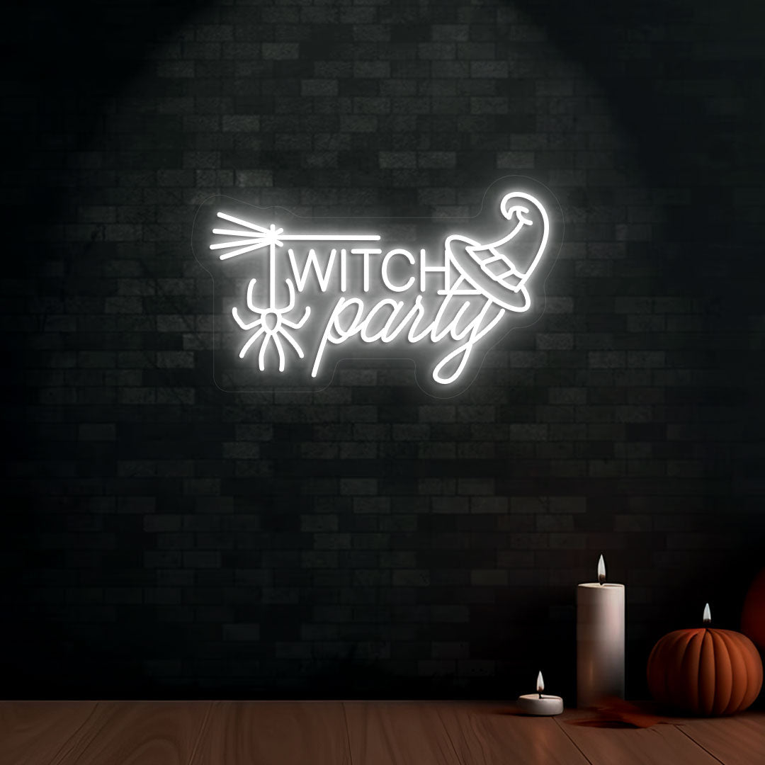 Witch Party Neon Sign