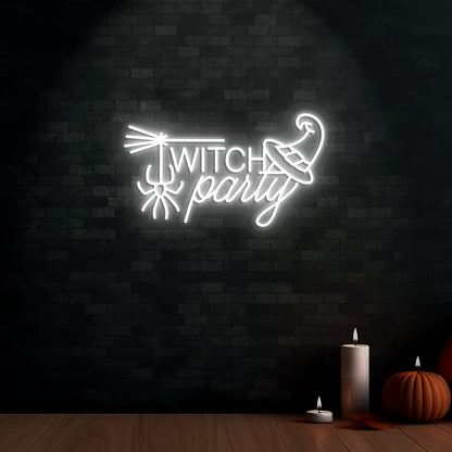Witch Party Neon Sign