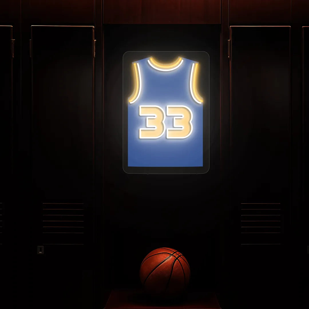 NYK Jersey Basketball Neon Artwork Sign